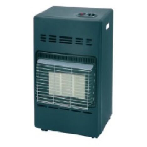 Radiateur infrarouge 4200W en tôle grise – Réglages thermiques – Avec roulettes pour mobilité – Pour espaces confinés – Syntesy