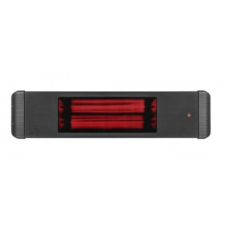 Radiateur infrarouge Aaren 1800 W noir avec télécommande