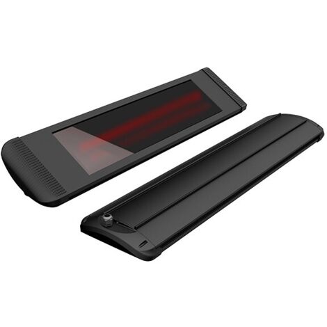 Radiateur infrarouge Aaren 2400 W noir avec télécommande