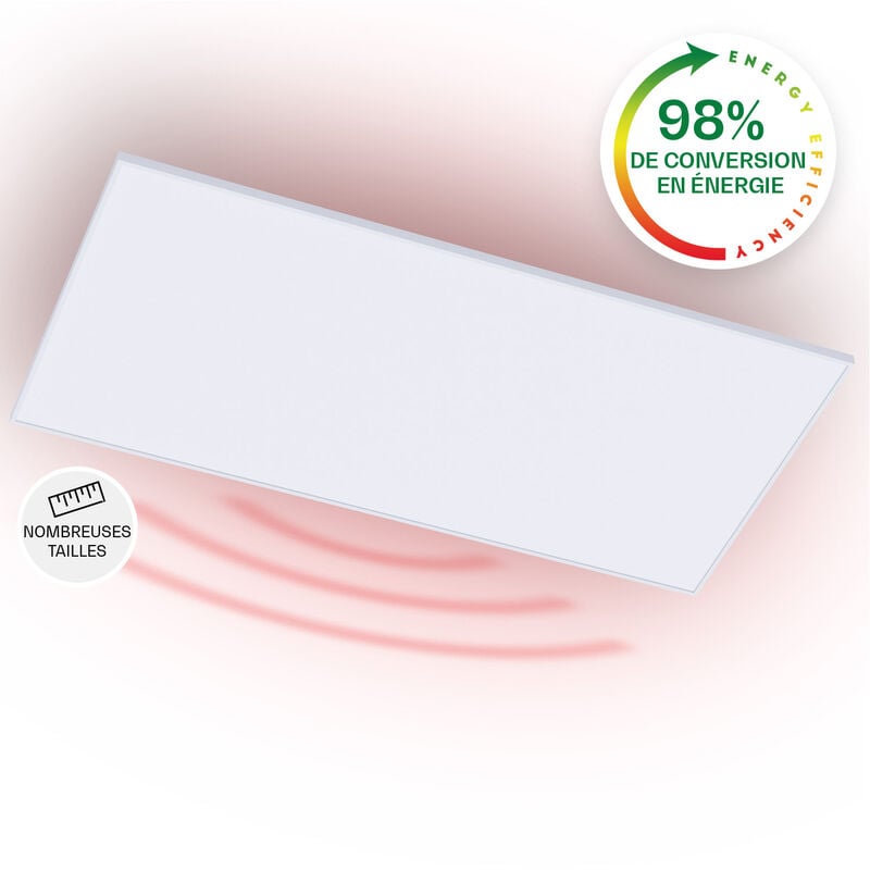 Klarstein - Smart Chauffage Infrarouge, 700W Radiateur Electrique Plafonnier, Télécommande, Détection de Fenêtre Ouverte, IP44, Chauffage Fixé au