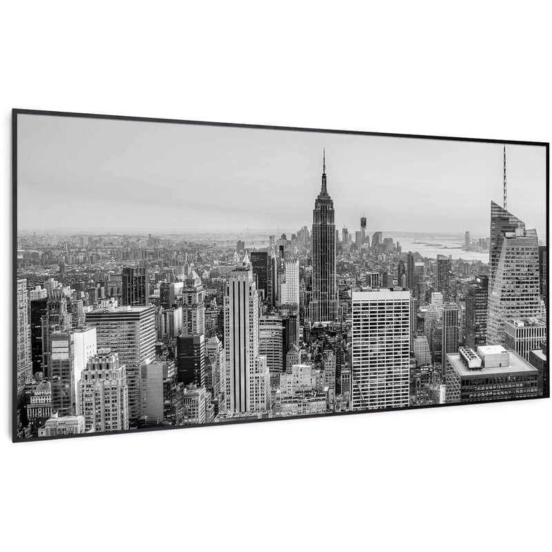 Klarstein - Air Art Smart Chauffage Infrarouge, 700W Radiateur Electrique pour Maison, Contrôle via l'Application IoT/WiFi, Détection de Fenêtre