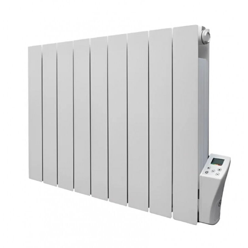 Deltacalor - Radiateur électrique à inertie fluide, 1800 w, inter digital programmable, blanc