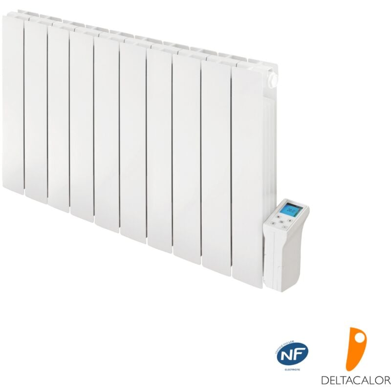 Deltacalor - Radiateur électrique à inertie fluide Telica Cintré 1800W Blanc