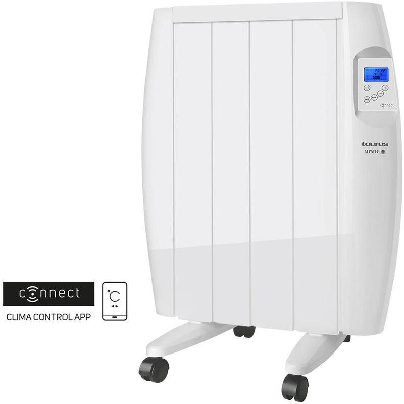 Radiateur électrique à inertie sèche connecté 600w blanc Taurus Alpatec - malbork connect 600