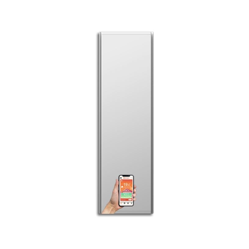 Radialight - icon Radiateur électrique Dual-Therm vertical à faible consommation avec Wi-Fi 1500W Blanc