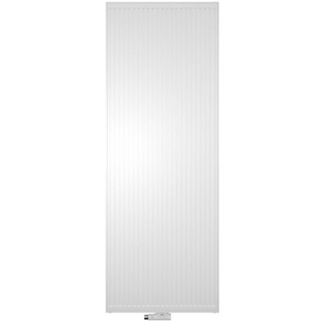 Radiateur panneau en acier profilé vertical - Verteo-Profil - Type 21 - 1319W - Blanc - Blanc