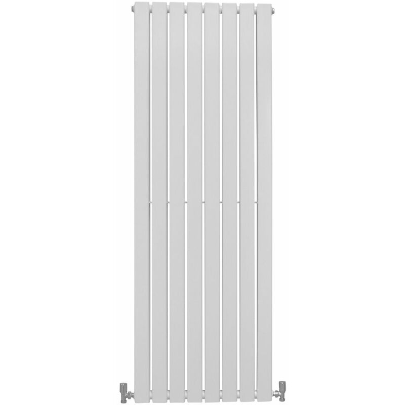 Radiateur Plat Mural 160 x 56 cm Blanc Brillant Pour Salle de Bain, Cuisine, Maison Moderne Design Scandinave [Kit de Fixations, Brosse de Nettoyage