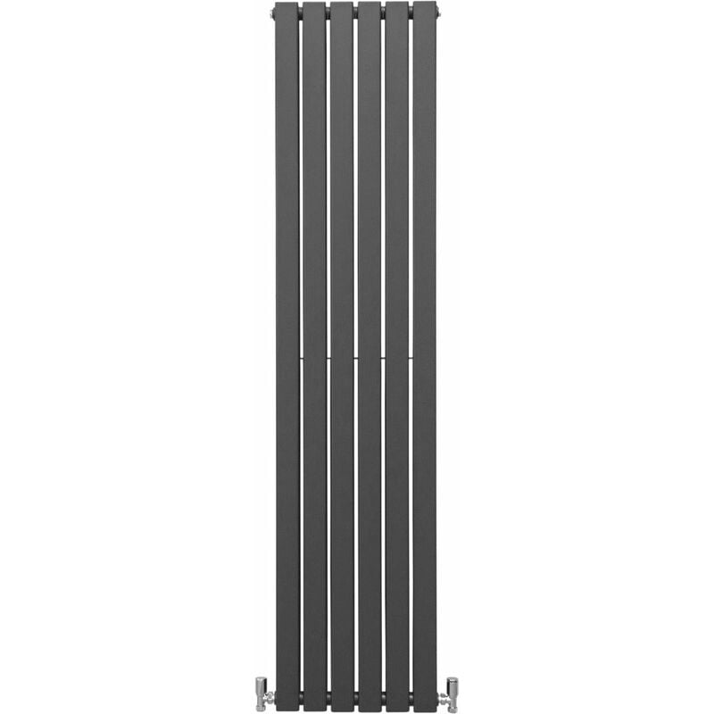 Monster-shop - Radiateur Plat Mural 180 x 42 cm Gris Anthracite Pour Salle de Bain, Cuisine, Maison Moderne Design Scandinave [Kit de Fixations,