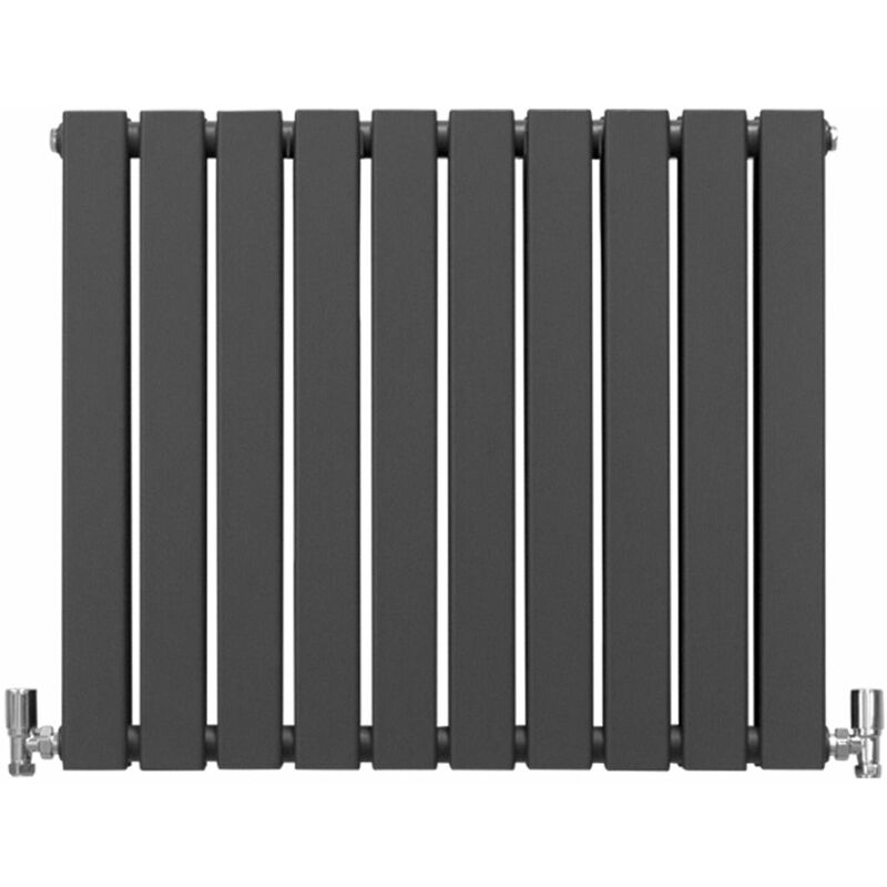 Monstershop Designer Flat Panel Radiators Anthracite Grey 600mm x 700mm