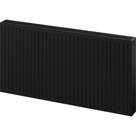 Radiateur plat Mexen C22 500 x 600 mm, raccordement latéral, 855 W, noir - W422-050-060-70