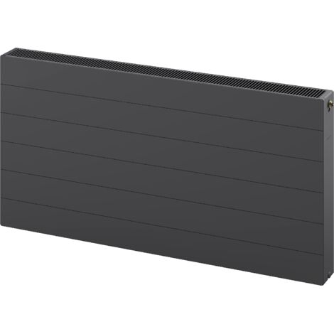 Radiateur plat Mexen Line CVL22 600 x 1800 mm, connexion inférieure, 2848 W, anthracite - W622L-060-180-66