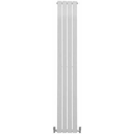 Monster-Shop – Radiateur plat mural 180 cm x 28 cm blanc brillant – Acier carbone – Installation facile – 15 ans de garantie