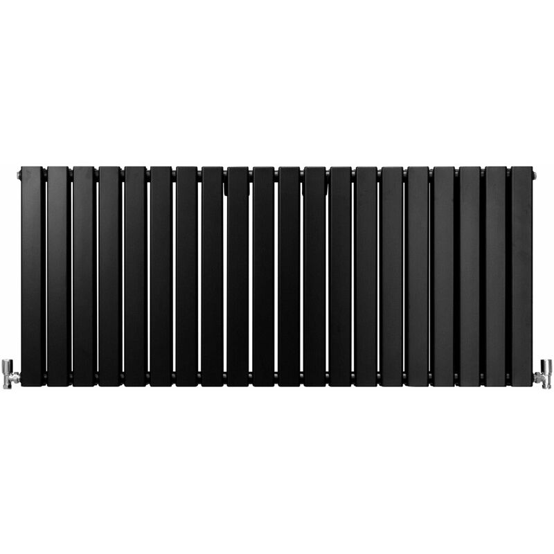 Monstershop Designer Flat Panel Radiators Matt Black 600mm x 1400mm