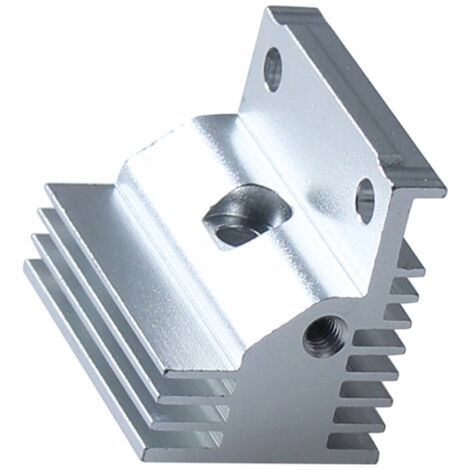 Radiateur pour Hotend compatible Creality K1C/K1 MAX - Bloc Aluminium Radiateur dissipateur de chaleur pour imprimantes 3D - Argent 27.5x23.5x18.5mm