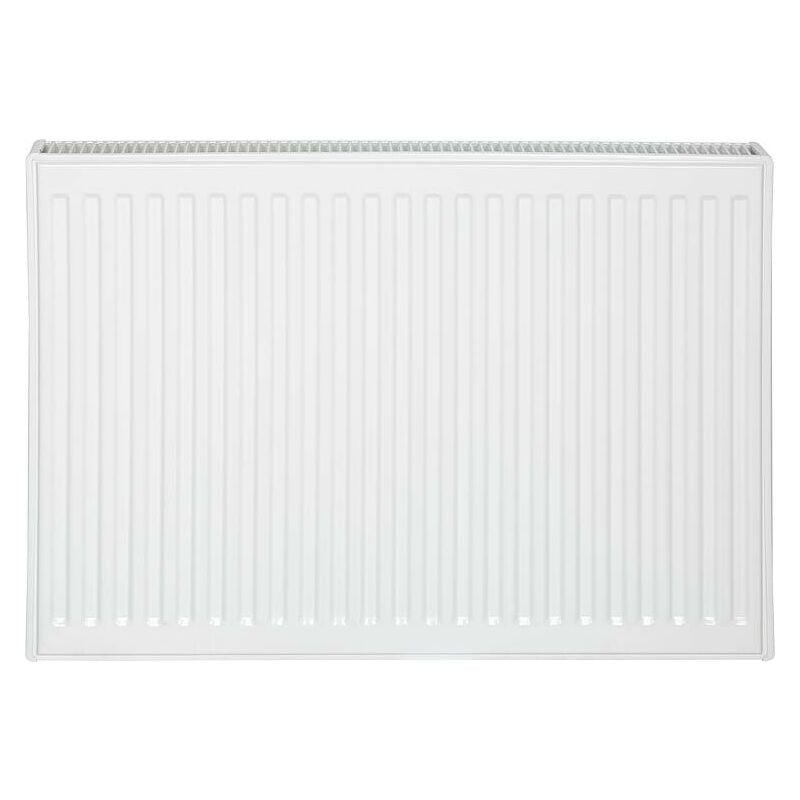 Radiateur profilé plattella V6 l raccordement standard 6-raccords, Type 21/600/800, couleur blanc ral 9016