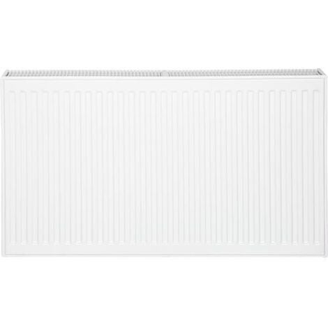 Radiateur profilé PLATTELLA V6 L raccordement standard 6-raccords, Type 22/500/400, couleur blanc RAL 9016