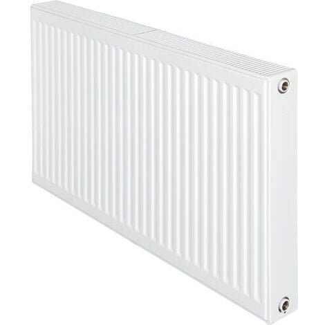 Radiateur profilé PLATTELLA V6 L raccordement standard 6-raccords, Type 22/600/1200, couleur blanc RAL 9016