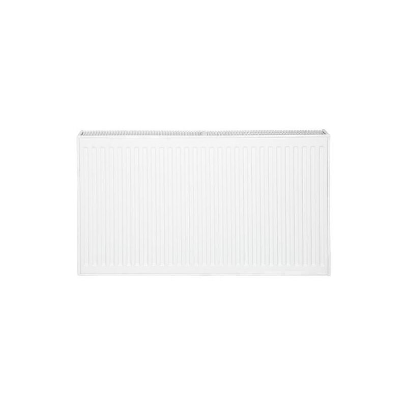 Radiateur profilé plattella V6 l raccordement standard 6-raccords, Type 22/500/400, couleur blanc ral 9016