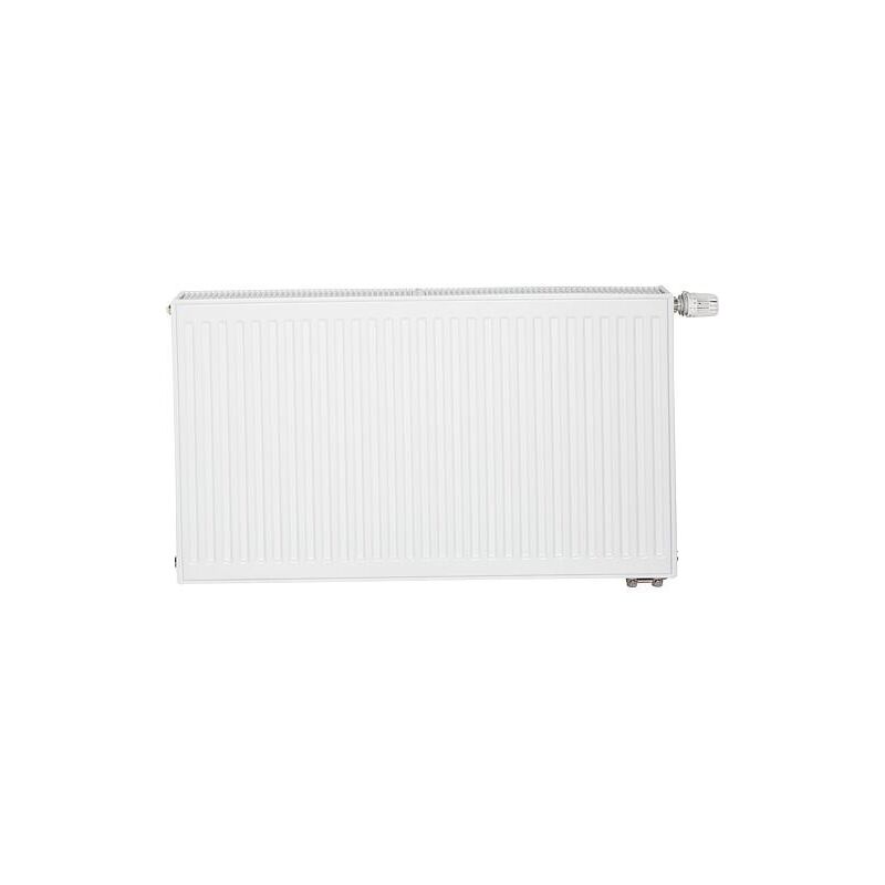 Delonghi - Radiateur profilé plattella V6 l raccordement standard 6-raccords, Type 33/600/400, couleur blanc ral 9016