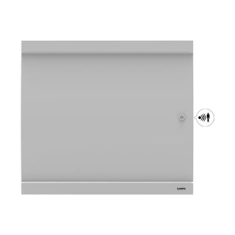 RADIATEUR RAYONNANT A INERTIE PILOTEE JOBEL 3.0 CAMPA (Couleur: Gris - Sens: Horizontal - Puissance: 750 W - Dimensions: 600 x 570 x 130 mm)
