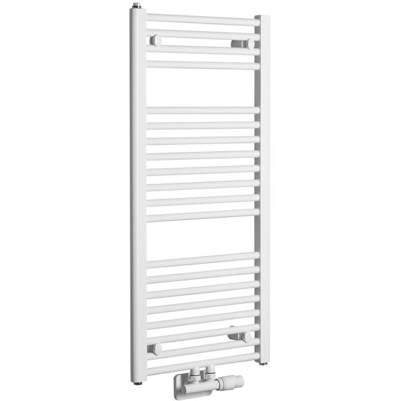 Radiateur salle de bain direct avec connexion centrale 450x960 mm, blanc
