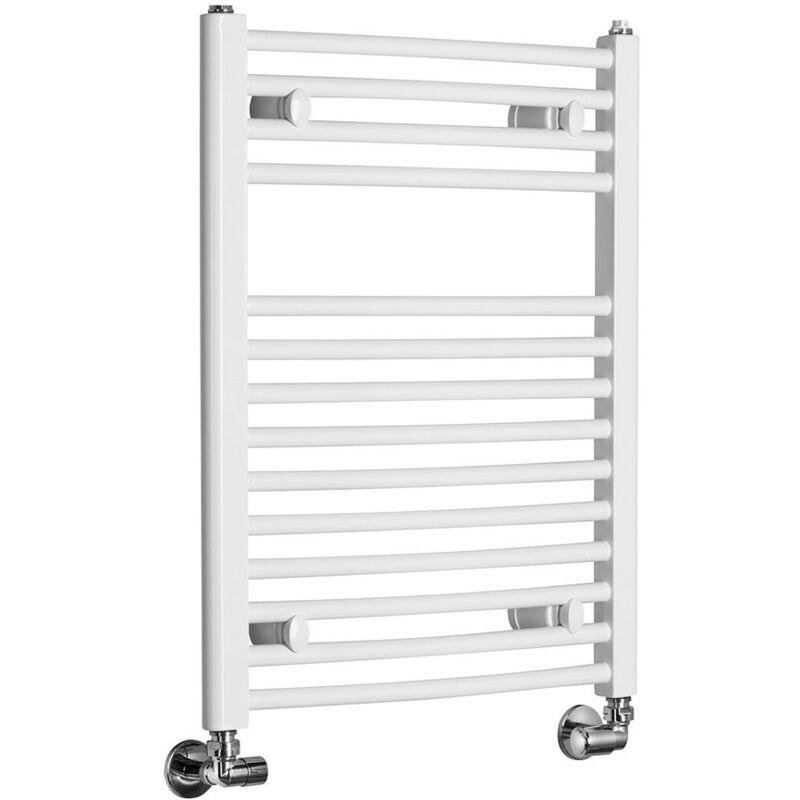Aqualine - Radiateur salle de bain orbit avec connexion latérale 500x640 mm, blanc
