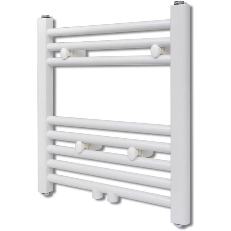 Maison Chic - Radiateur Sèche-Serviettes Vertical Sèche-serviette à eau chaude pour Salle de Bain 480 x 480 mm 86994