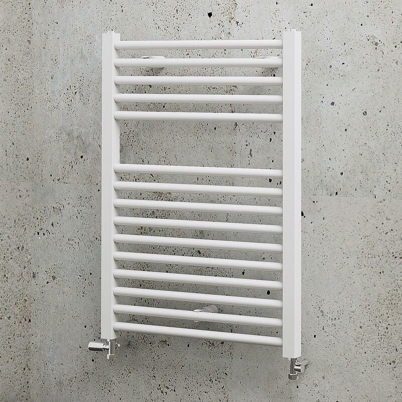 Schulte - jamais utilisé ] - Radiateur sèche-serviette à eau chaude, blanc, inertie fluide, vertical 70 x 50 cm, 307 watts
