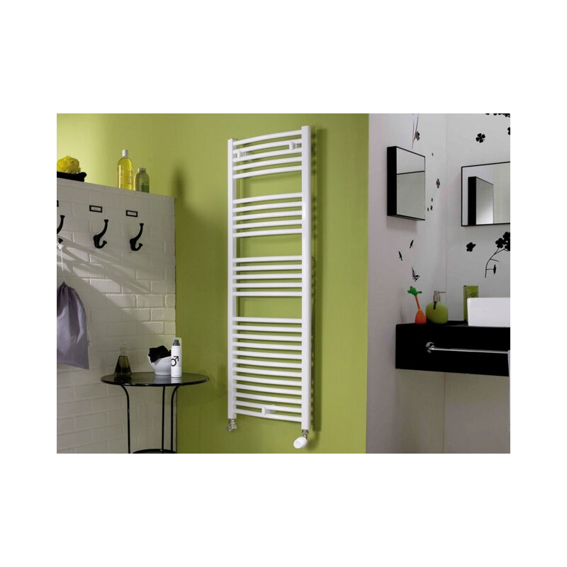 Thermor - Radiateur sèche serviette Corsaire Eau Chaude Racc. central 844W Blanc satin - 468491