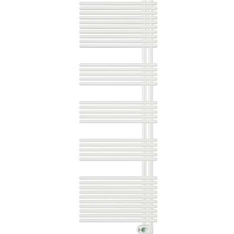Radiateur seche-serviette electrique, modele Garda, 1000W couleur: RAL 9016 blanc