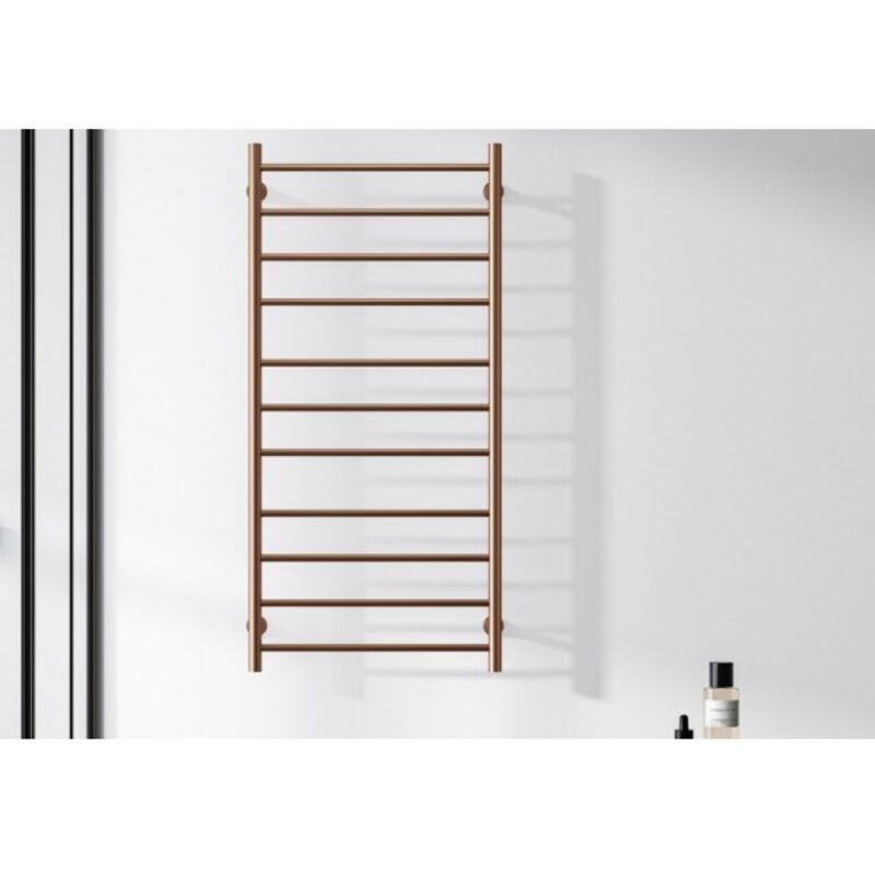 Karag - Radiateur sèche-serviette électrique trumpet rose gold h. 100 cm