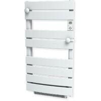 Radiateur sèche-serviette + soufflerie 1000W - Cintré à lames plates - Cayenne