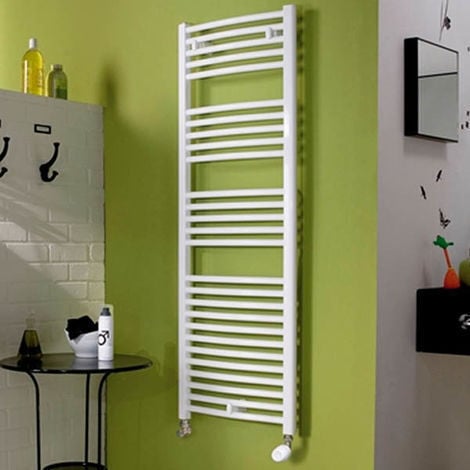 Sèche-serviettes eau chaude 2012 609W raccordements sur collecteurs - ATLANTIC 831619 - Blanc (RAL 9016)