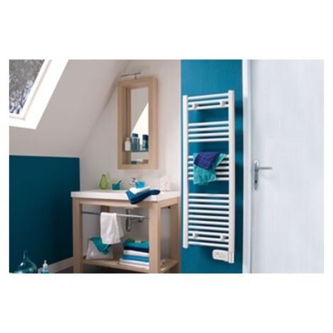 Radiateur sèche serviettes 2012 Etroit 500w - Blanc - 1248 x 400 x 85