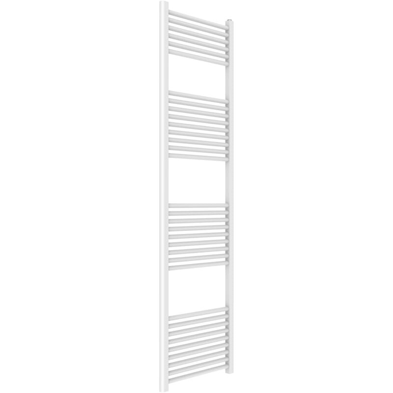 Kiamami Valentina - Radiateur Seche-Serviettes 50X180 En Acier Blanc 33 Tubes