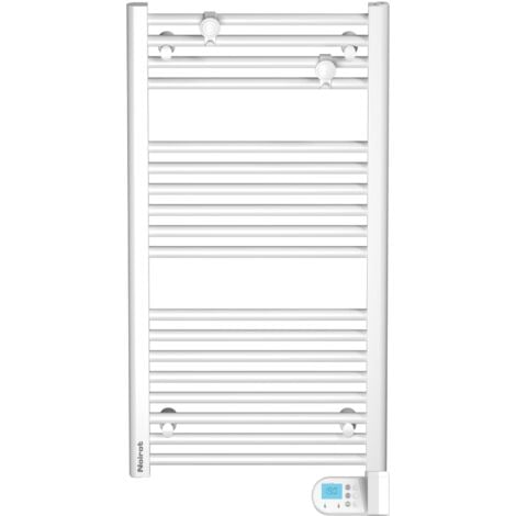 Radiateur sèche-serviettes à inertie fluide NOIROT Flobain Neo 500W blanc