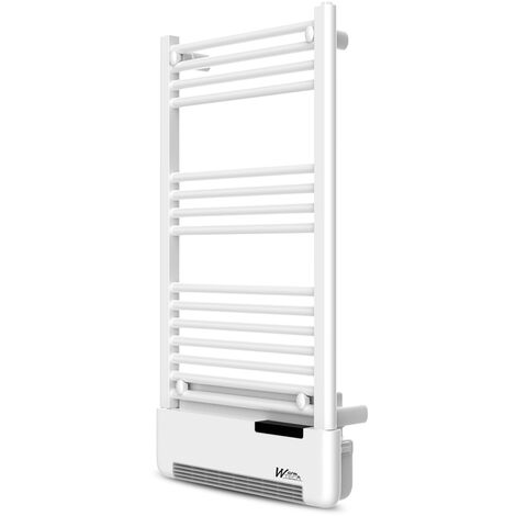 Radiateur sèche serviettes avec fluide 500W + soufflerie 1000W - Warmtech