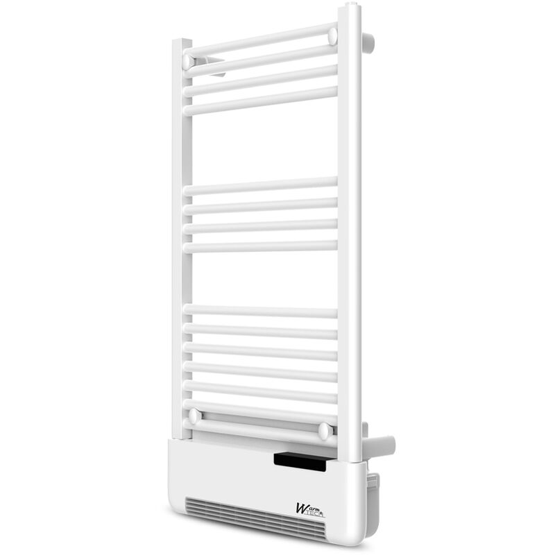 Radiateur sèche serviettes avec fluide 500W + soufflerie 1000W - Warmtech