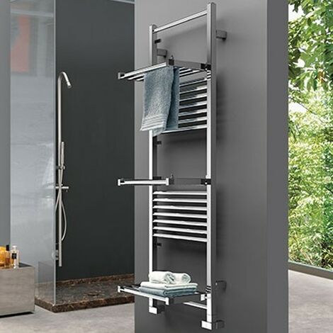 Radiateur Sèche serviettes Deltacalor Stendy court 1370X480 entraxe 450