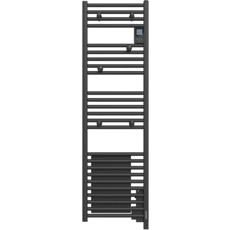 Radiateur sèche-serviettes Doris Digital étroit 0500W anthracite ATLANTIC 851141