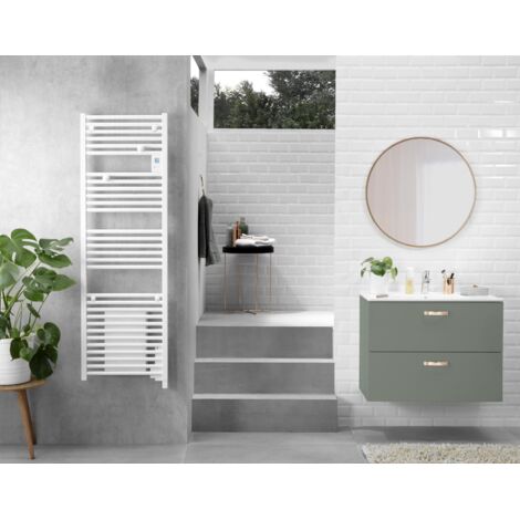 Radiateur sèche-serviettes Doris électrique digital 1000W anthracite ATLANTIC 850191