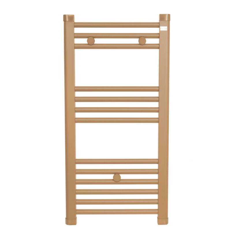 Radiateur sèche-serviettes eau chaude CODA 80 x 50 cm beige mat