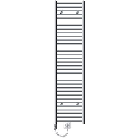 LUXEBATH Radiateur Sèche-serviettes électrique 400 x 1800 mm Barre Coudée chromée 900W