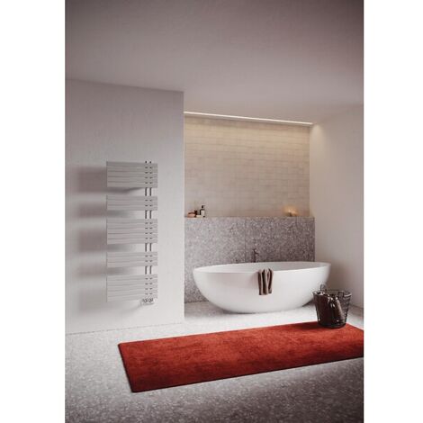 Radiateur sèche-serviettes SOUL-S eau chaude 825W 1848x550x38 mm blanc - I.R GROUP (IRSAP)