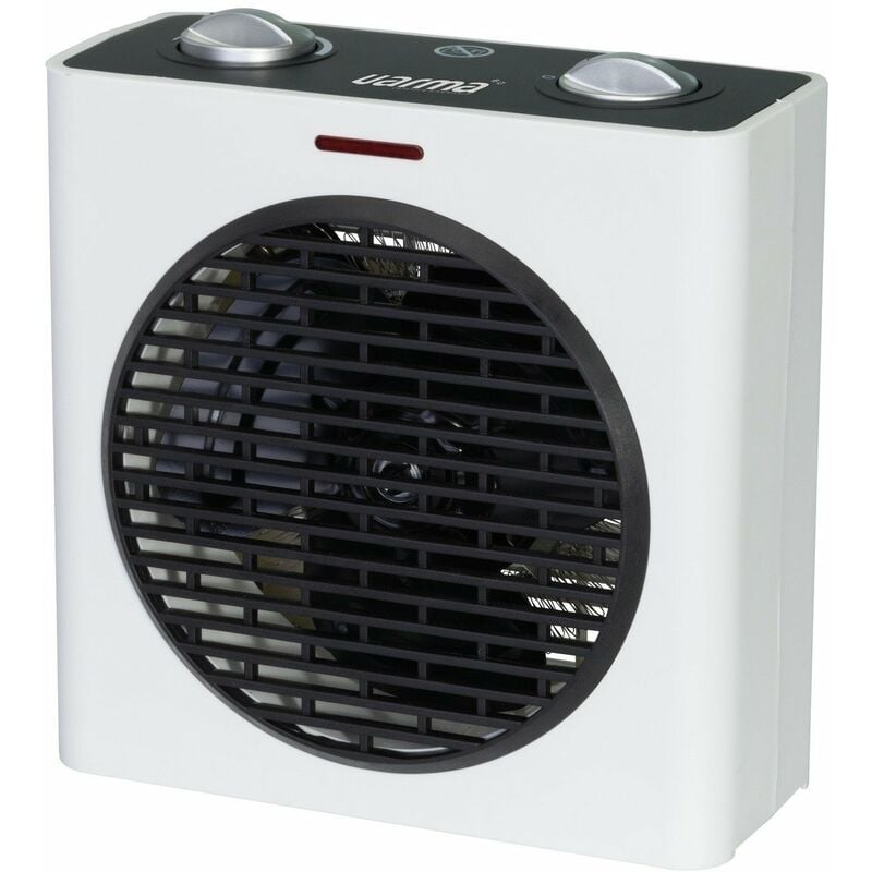 Varma - Radiateur soufflant cube blanc et noir 2000 w