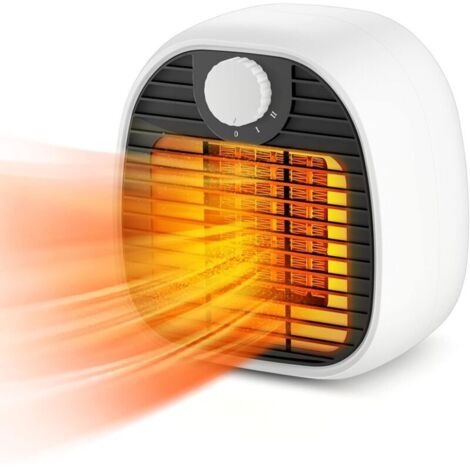 Radiateur soufflant, Chauffage D'appoint, Chauffage maison et bureau à faible consommation d'énergie, Chauffage bureau 5 secondes, Petit chauffage électrique…