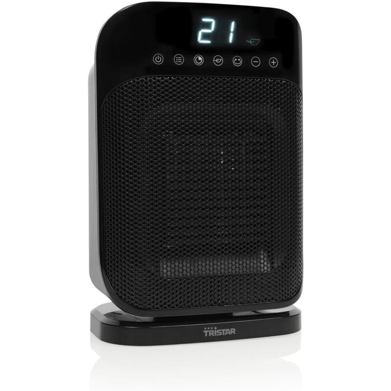 Chauffage en céramique Tristar KA-5074 - 1 800 W - Hauffage à ventilateur en céramique - Fonction de rotation - Minuterie - Convient pour chauffer