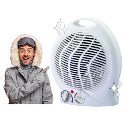 Radiateur soufflant électrique 2000W blanc