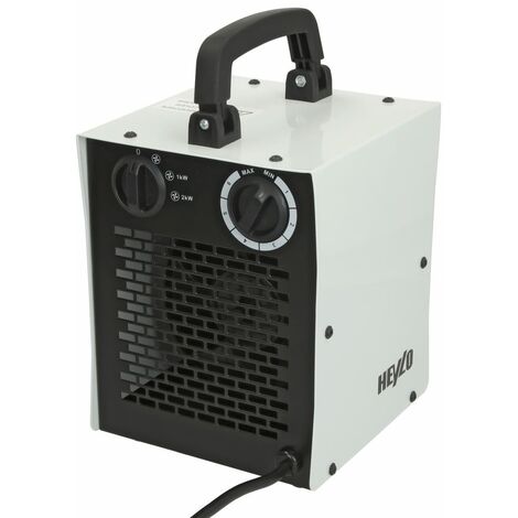 Radiateur soufflant électrique avec 1 ou 2 kW volume 90m³/h