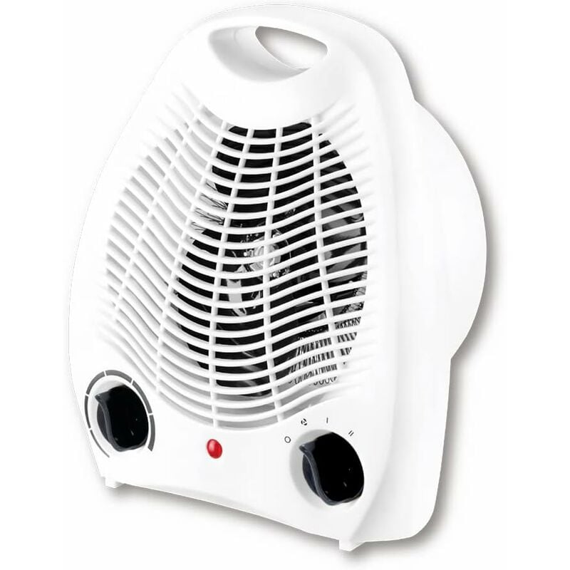 Radiateur soufflant électrique ,Réchaud électrique,1000W / 2000W , Thermo Convecteur à Air Chaud 2 Pouvoirs Bouton Intuitif, Silencieux, Portable